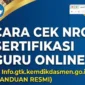 Cara Cek NRG Menggunakan NUPTK