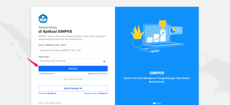Langkah-Langkah Cara Mendapatkan Akun SIMPKB