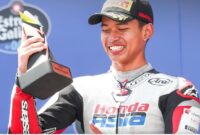 Veda Ega Pratama Berhasil Naik Podium di Brasil Moto3