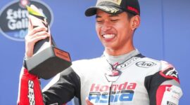 Veda Ega Pratama Berhasil Naik Podium di Brasil Moto3