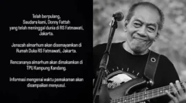 Kabar duka datang dari dunia musik Indonesia. Bassist God Bless Donny Fattah meninggal dunia setelah dirawat di RS Fatmawati.