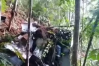 Helikopter Jatuh di Sekadau Kalbar