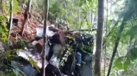Helikopter Jatuh di Sekadau Kalbar