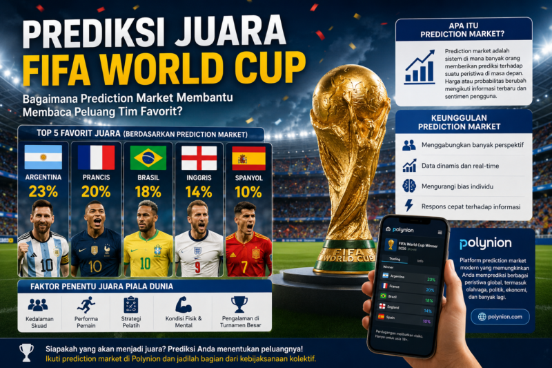 Prediksi Juara FIFA World Cup: Peran Prediction Market dan Polynion dalam Membaca Peluang