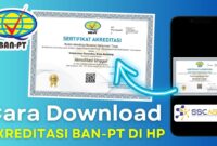 Cara Download Sertifikat Akreditasi BAN-PT Secara Online