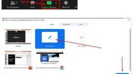 Cara Share Screen di Zoom 