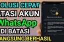 Penyebab Akun WA Dibatasi