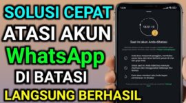 Penyebab Akun WA Dibatasi 