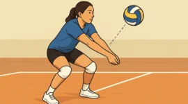 cara melakukan passing bawah dalam permainan bola voli