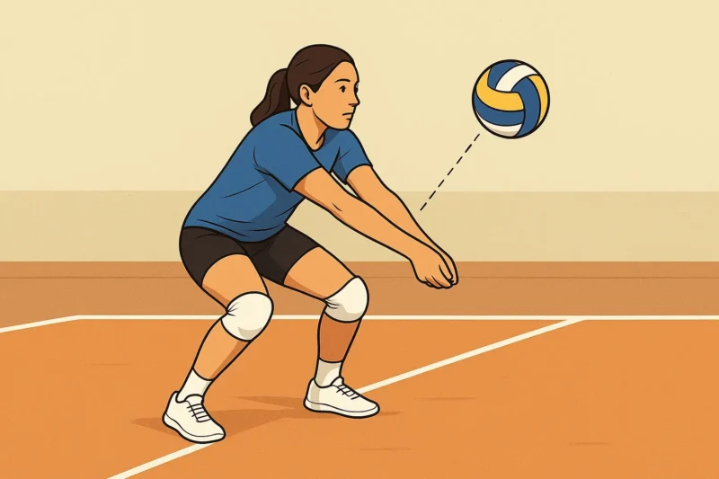 cara melakukan passing bawah dalam permainan bola voli
