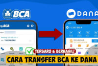  cara transfer BCA ke DANA 