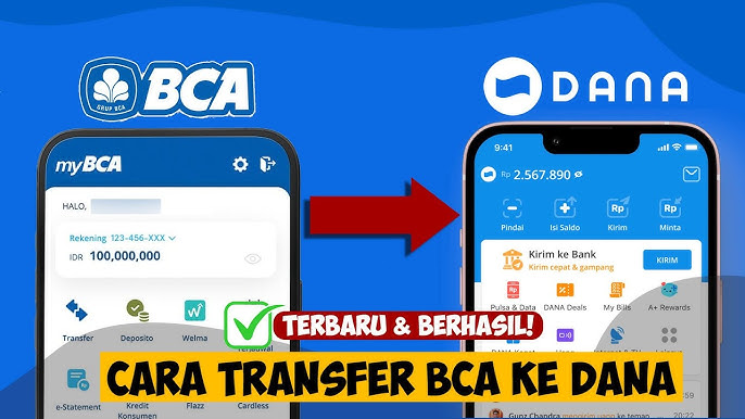 cara transfer BCA ke DANA