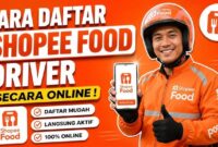 Cara Daftar Shopee Food Driver 