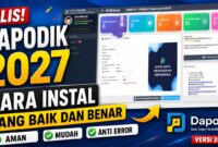 Cara Install Dapodik 2027