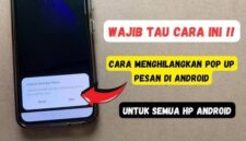 Cara Matikan Pop Up Provider