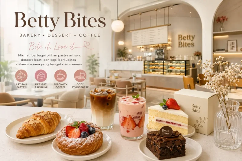 Betty Bites: Destinasi Kuliner dengan Pastry, Dessert, dan Kopi Berkualitas