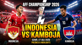 Link Live Streaming Indonesia vs Kamboja 