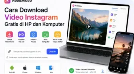Cara Download Video Instagram Gratis dengan ReelsVideo, Praktis Tanpa Watermark