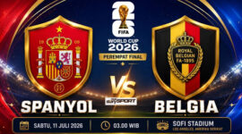 Spanyol vs Belgia Perempat Final Piala Dunia 2026