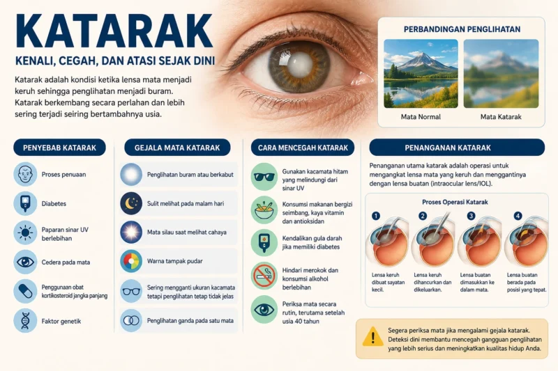 Katarak: Kenali Penyebab, Gejala, dan Cara Mengatasi Mata Katarak Sejak Dini