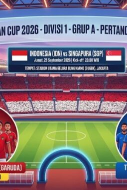 Link Live Streaming Indonesia vs Singapura Malam Ini di FIFA ASEAN Cup 2026, Jangan Lewatkan!