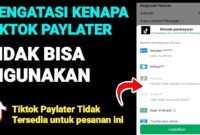 Cara Mengatasi TikTok PayLater Tidak Bisa Digunakan