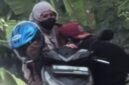 Pria Paruh Baya Berbuat Mesum dengan Wanita Diatas Motor di Pinggir Jalan 
