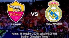 Link Live Streaming AS Roma vs Real Madrid