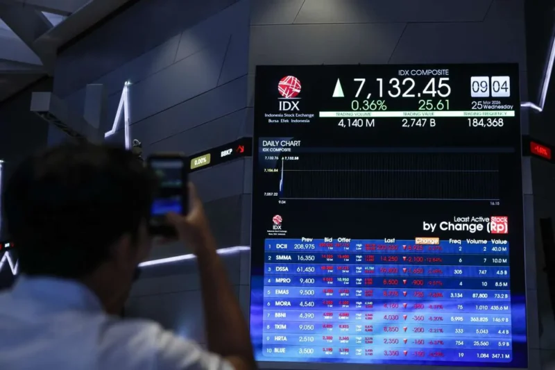 Bursa saham Indonesia ambruk